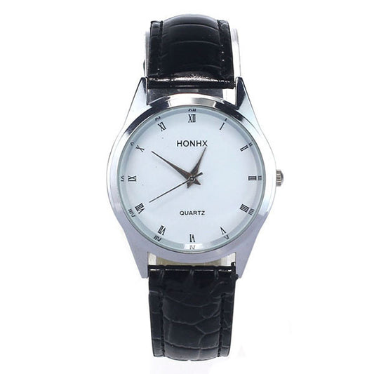 Leather Strap Wristwatch - Multiple Colors