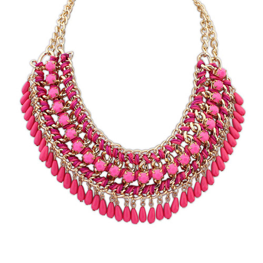 Accessories DeepPink Statement Necklace - Multiple Colors