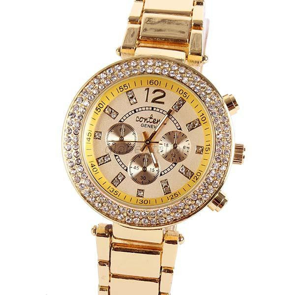 Accessories LightGoldenRodYellow Rhinestone Wristwatch - Multiple Colors
