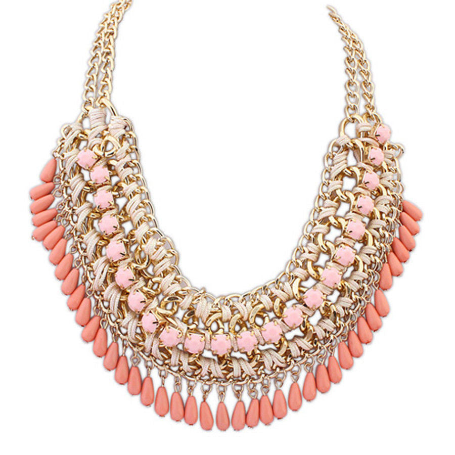 Aint Laurent Accessories MistyRose Statement Necklace - Multiple Colors