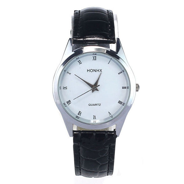 Aint Laurent Accessories Silver Leather Strap Wristwatch - Multiple Colors