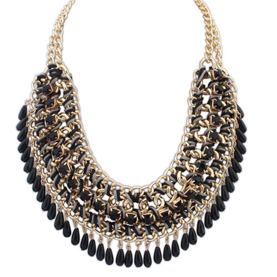 Aint Laurent Accessories Black Statement Necklace - Multiple Colors